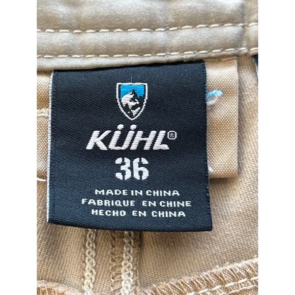 Kuhl Mens Light Brown 36 Inseam 10.5 Radikl Cargo Pockets Shorts FLAW Outdoors - Picture 4 of 10